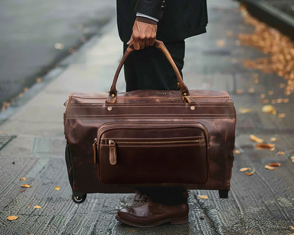 mens leather carry on travel bag - Transforming Business Travels With An Exquisite Mens Leather Carry On Travel Bag
