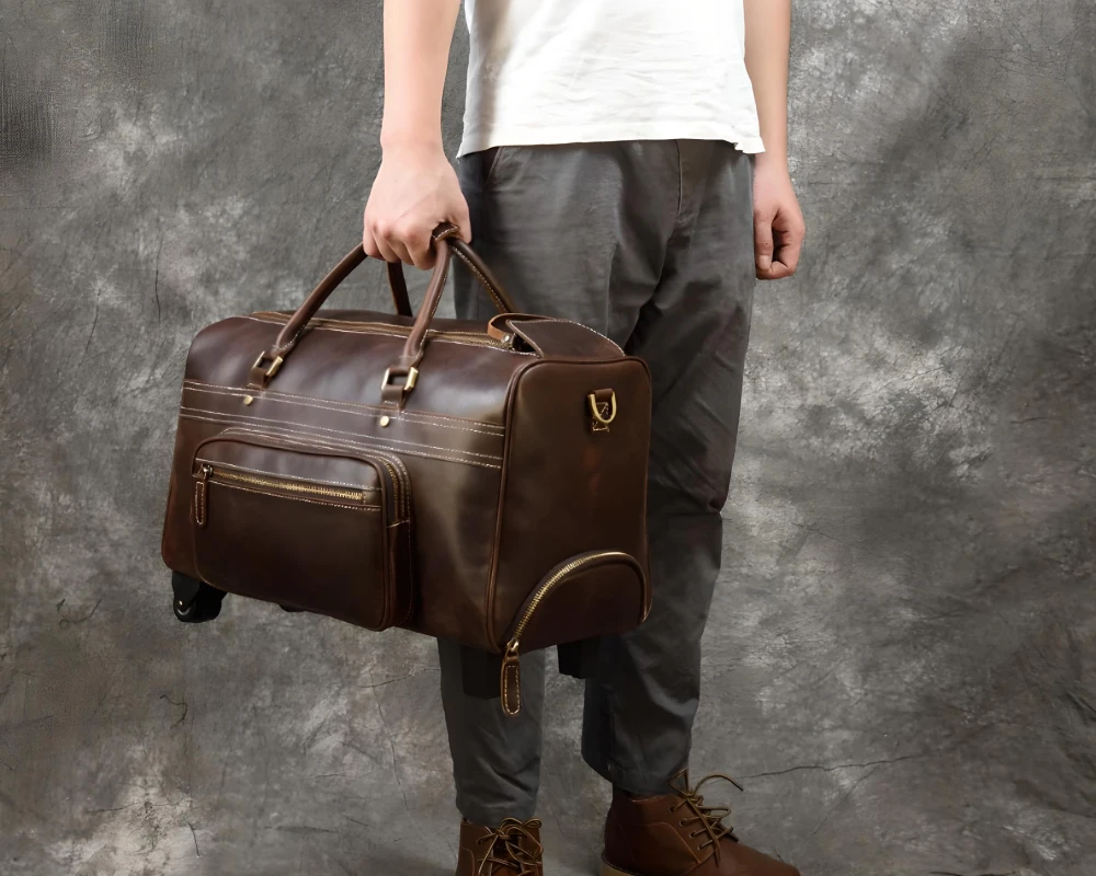 luggage trolley bag - Elevate Your Business Travels With A Chic Luggage Trolley Bag