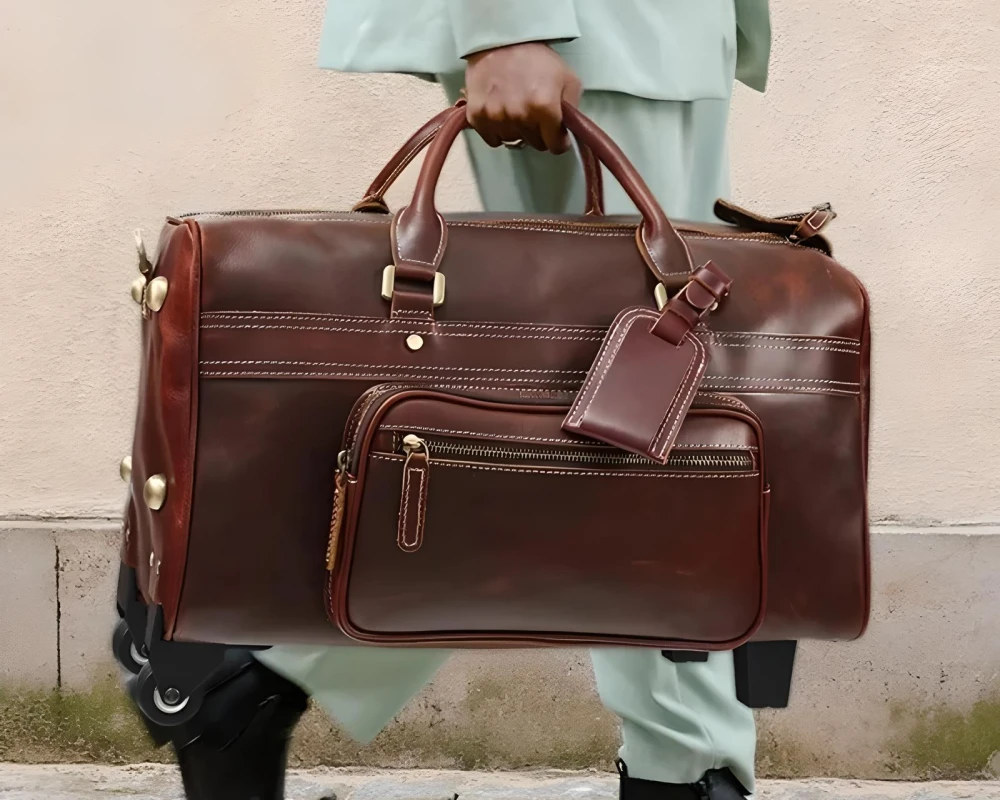 leather mens carry on bag - The Art Of Travelling In Style With A Leather Men&#039;s Carry On Bag